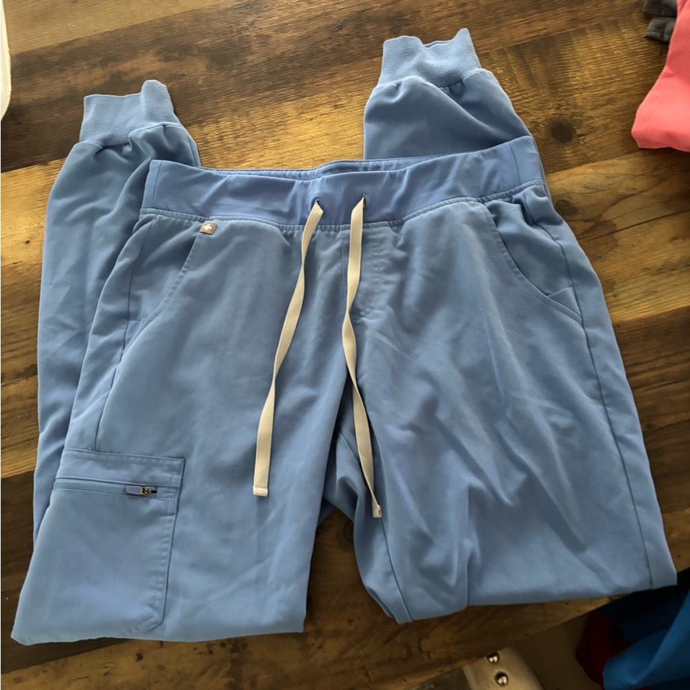 Figs Sky Blue Technical Jogger Pants Ceil Blue